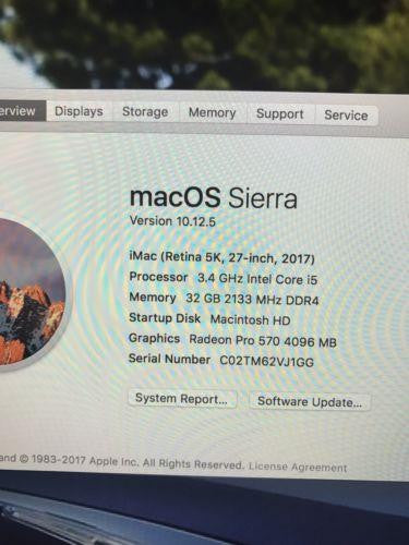 Imac (Retina 5K 27-inch, Mid 2017) Apple  -Gautam store pp slkd