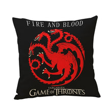 1 pc\'s P"illow Cover Game of Thrones House Sigils Family Crest Pillow Case Cover vintage style pillowcases for Home 43cmX43cm  -Gautam store pp slkd
