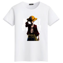 2018 Summer One Piece T Shirt Men Monkey D Luffy T Shirts New Short Sleeve Cotton Anime Zoro Ace Law T-shirt Tee Free Shipping  -Gautam store pp slkd