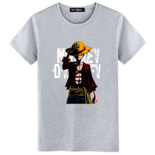 2018 Summer One Piece T Shirt Men Monkey D Luffy T Shirts New Short Sleeve Cotton Anime Zoro Ace Law T-shirt Tee Free Shipping  -Gautam store pp slkd