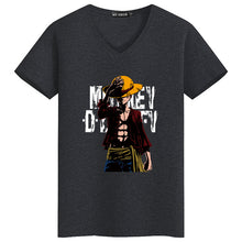 2018 Summer One Piece T Shirt Men Monkey D Luffy T Shirts New Short Sleeve Cotton Anime Zoro Ace Law T-shirt Tee Free Shipping  -Gautam store pp slkd