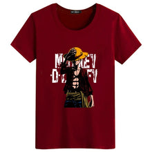 2018 Summer One Piece T Shirt Men Monkey D Luffy T Shirts New Short Sleeve Cotton Anime Zoro Ace Law T-shirt Tee Free Shipping  -Gautam store pp slkd