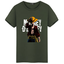 2018 Summer One Piece T Shirt Men Monkey D Luffy T Shirts New Short Sleeve Cotton Anime Zoro Ace Law T-shirt Tee Free Shipping  -Gautam store pp slkd