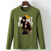 New summer Man Anime One Piece Luffy Printed t shirt high quality cotton raglan men t-shirt casual Slim fit tops tees for fans  -Gautam store pp slkd