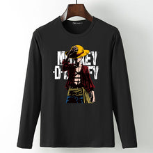 New summer Man Anime One Piece Luffy Printed t shirt high quality cotton raglan men t-shirt casual Slim fit tops tees for fans  -Gautam store pp slkd