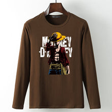 New summer Man Anime One Piece Luffy Printed t shirt high quality cotton raglan men t-shirt casual Slim fit tops tees for fans  -Gautam store pp slkd