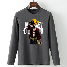 New summer Man Anime One Piece Luffy Printed t shirt high quality cotton raglan men t-shirt casual Slim fit tops tees for fans  -Gautam store pp slkd