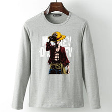 New summer Man Anime One Piece Luffy Printed t shirt high quality cotton raglan men t-shirt casual Slim fit tops tees for fans  -Gautam store pp slkd