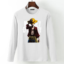 New summer Man Anime One Piece Luffy Printed t shirt high quality cotton raglan men t-shirt casual Slim fit tops tees for fans  -Gautam store pp slkd