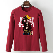 New summer Man Anime One Piece Luffy Printed t shirt high quality cotton raglan men t-shirt casual Slim fit tops tees for fans  -Gautam store pp slkd