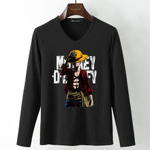 New summer Man Anime One Piece Luffy Printed t shirt high quality cotton raglan men t-shirt casual Slim fit tops tees for fans  -Gautam store pp slkd