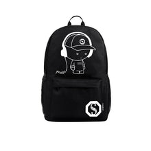 Creative Anime Luminous Backpack One Piece King Noctilucent Backpack Cool Luffy Backpack with Chargi...  -Gautam store pp slkd