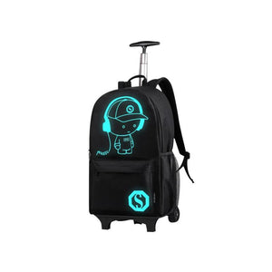 Creative Anime Luminous Backpack One Piece King Noctilucent Backpack Cool Luffy Backpack with Chargi...  -Gautam store pp slkd